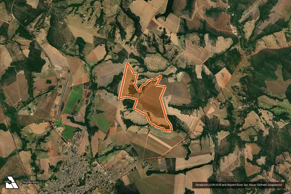 Imagem de satélite de Estância Nossa Senhora Aparecida em IPAMERI - GO