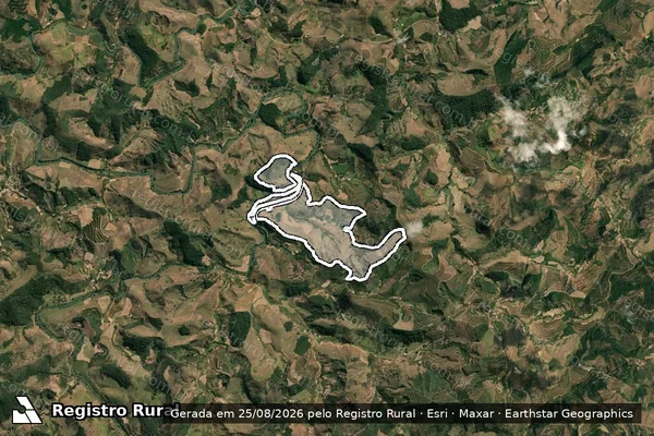Imagem de satélite de Barra Alegre - em SANTANA DO MANHUAÇU - MG