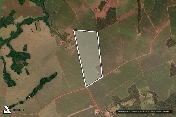 Imagem de satélite de Fazenda Rio Verde em MONTIVIDIU - GO