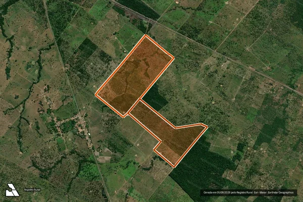 Imagem de satélite de Fazenda Cinco Coracoes em BURITI DO TOCANTINS - TO