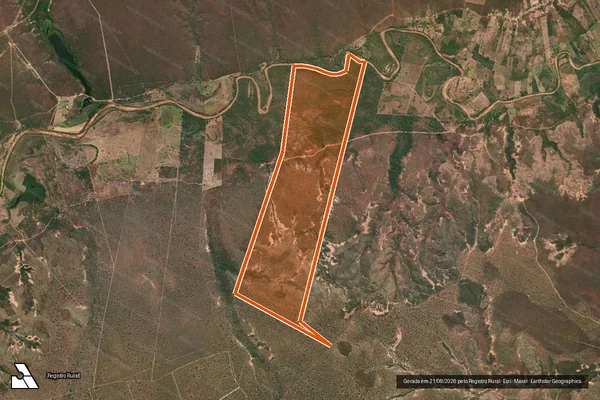 Imagem de satélite de FAZENDA CINELANDIA VENEZA I em MONTE ALEGRE DO PIAUÍ - PI