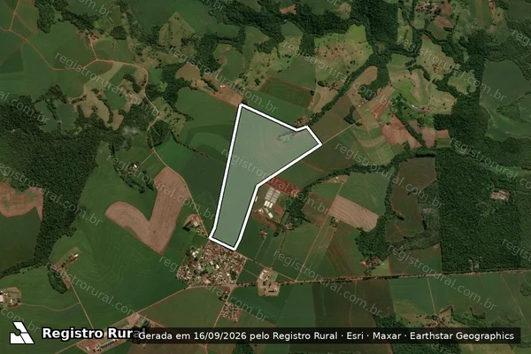 Imagem de satélite de SITIO SANTA LUZIA em ENGENHEIRO BELTRÃO - PR
