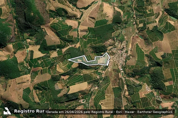 Imagem de satélite de Sitio Sao Jose em GOVERNADOR LINDENBERG - ES