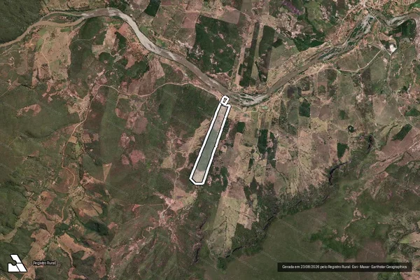 Imagem de satélite de Fazenda Lagoa Funda Parcela 01/02 em CORONEL MURTA - MG