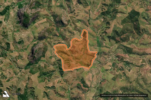 Imagem de satélite de FAZENDA LARANJEIRAS em GALILÉIA - MG
