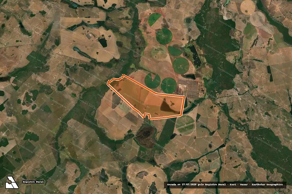 Imagem de satélite de FAZENDA PAZ em ARUANÃ - GO
