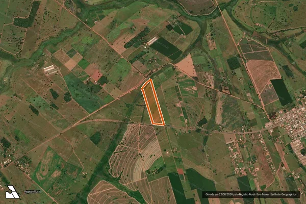 Imagem de satélite de Sitio Sao Pedro em PEDRANÓPOLIS - SP