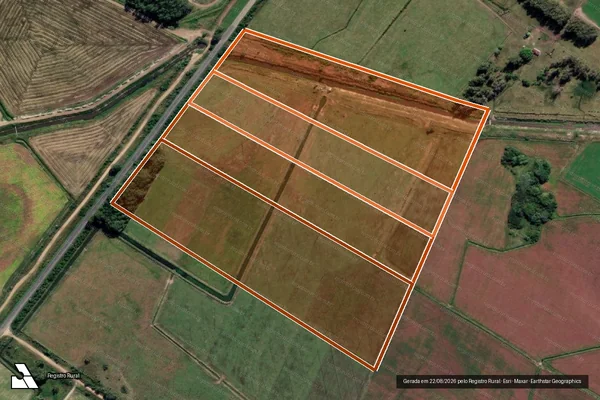 Imagem de satélite de Fazenda Arroio Das Pedras em SANTA VITÓRIA DO PALMAR - RS