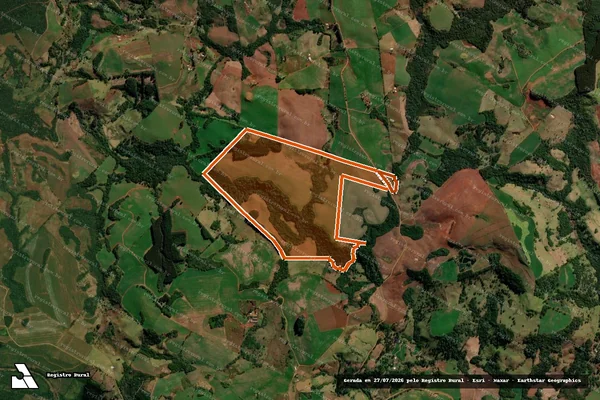 Imagem de satélite de Jarau em GOIOXIM - PR