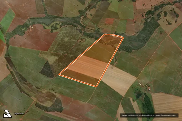 Imagem de satélite de Fazenda União em INACIOLÂNDIA - GO