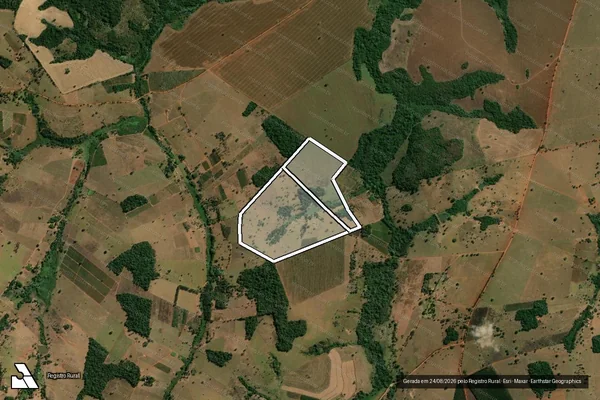 Imagem de satélite de FAZENDA CACHOEIRA em JARAGUÁ - GO