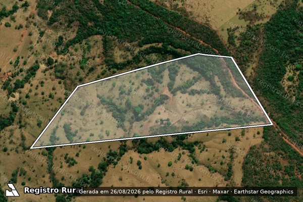 Imagem de satélite de FAZENDA CORREGO DO OURO em MOIPORÁ - GO