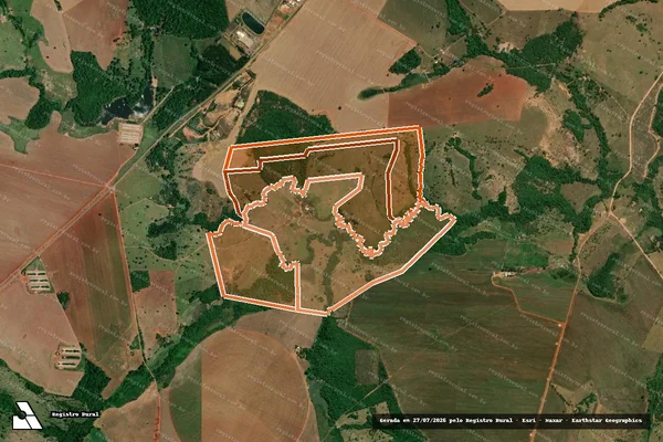Imagem de satélite de FAZENDA PARAISO den SUARINHO em MORRINHOS - GO