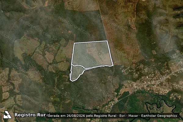 Imagem de satélite de Fazenda Pedreira em SANTANA DO RIACHO - MG