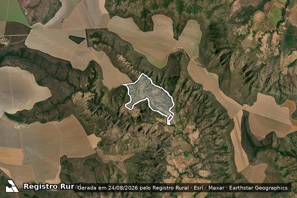 Imagem de satélite de Fazenda Santa Lucia em BURITIS - MG