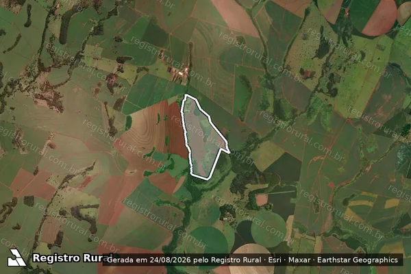 Imagem de satélite de FAZENDA FIGUEIRA em ÁGUA COMPRIDA - MG