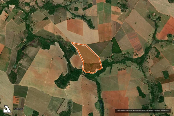 Imagem de satélite de FAZENDA CAPAO DA BONITA em URUANA - GO
