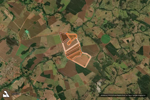 Imagem de satélite de Fazenda Santo Dó em SANTA BÁRBARA DE GOIÁS - GO