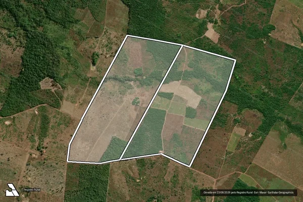 Imagem de satélite de FAZENDA SAO JOSE em FLORESTA DO ARAGUAIA - PA