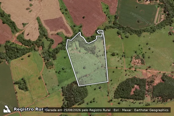 Imagem de satélite de FAZENDA SAO JOAO em JOVIÂNIA - GO