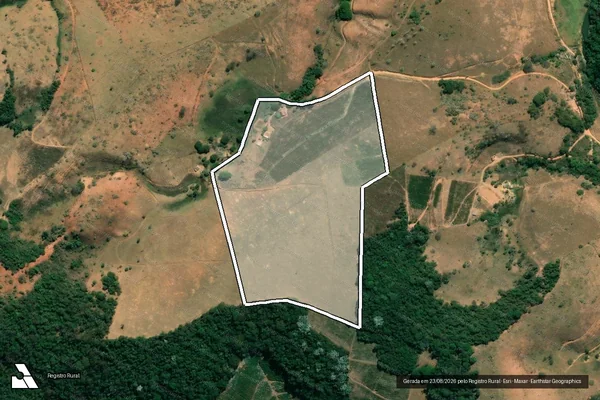 Imagem de satélite de Sitio Santa Maria em ABRE CAMPO - MG