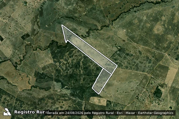 Imagem de satélite de FAZENDA CANTO - GLEBA 01 em TOBIAS BARRETO - SE