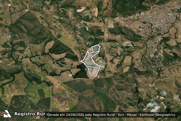 Imagem de satélite de FAZENDA BURITI - LOTE 2 em NIQUELÂNDIA - GO