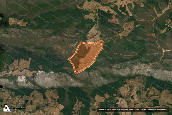 Imagem de satélite de Campos em ITAMARANDIBA - MG