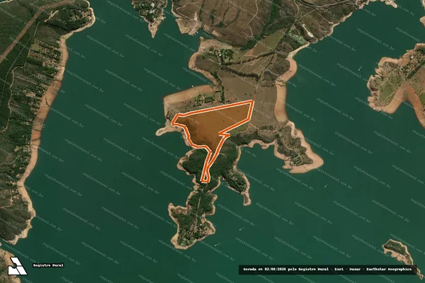 Imagem de satélite de Fazenda Turvo Do Rancho Tapera em CAPITÓLIO - MG
