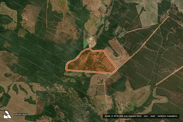 Imagem de satélite de Chácara Formosa em POXORÉU - MT