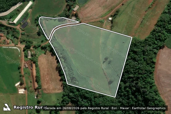 Imagem de satélite de Parte Noroeste Do Lote Rural Nº50 em NOVA ERECHIM - SC