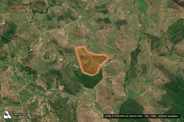 Imagem de satélite de FAZENDA FERRUJÃO em GOIABEIRA - MG
