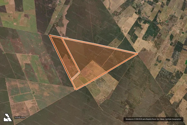 Imagem de satélite de FAZENDA RECANTO PARTE 1 E 2 em Palmas de Monte Alto - BA