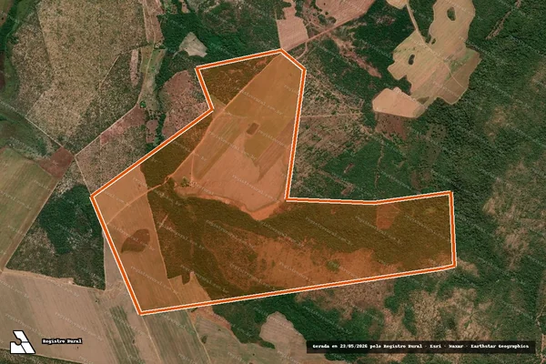 Imagem de satélite de FAZENDA CORREGO DE CANGA em GURUPI - TO