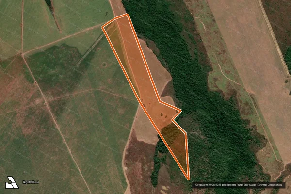 Imagem de satélite de Fazenda Três Amélia em BREJINHO DE NAZARÉ - TO