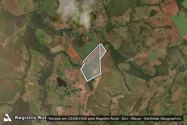 Imagem de satélite de Fazenda Recanto Da Mumura em ARAGUAÇU - TO
