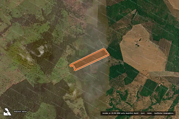 Imagem de satélite de Fazenda Meu Sitio Meu Paraiso em ARAGUAÇU - TO