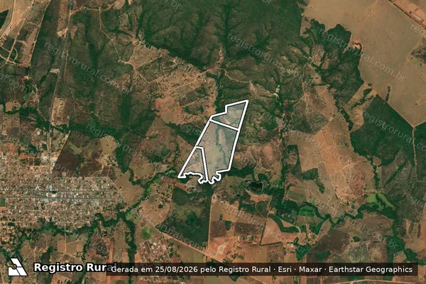Imagem de satélite de SITIO SAPUCAIA em PALMEIRÓPOLIS - TO