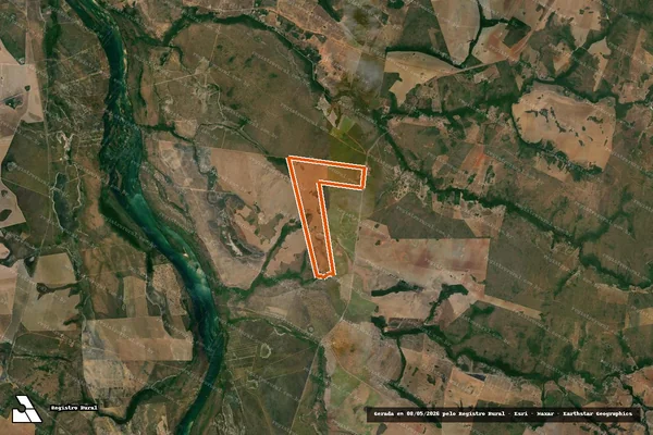 Imagem de satélite de Fazenda Paineiras em PEIXE - TO