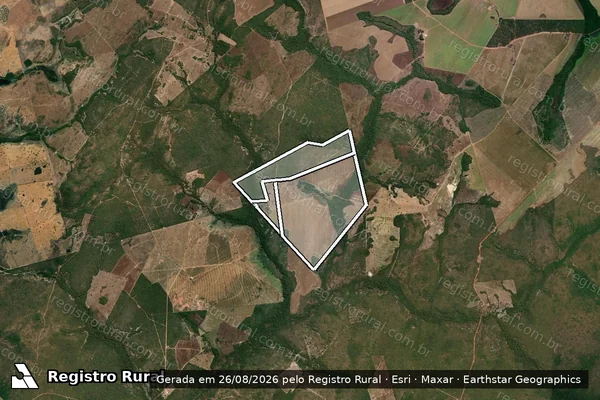 Imagem de satélite de Fazenda Fortaleza Ii em PEIXE - TO