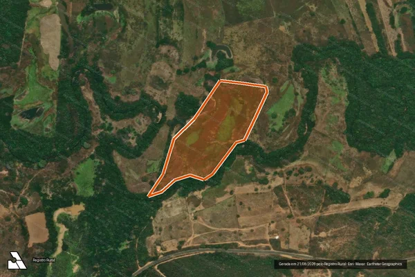 Imagem de satélite de FAZENDA CABECEIRAS em RIO PARDO DE MINAS - MG