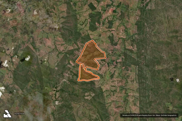 Imagem de satélite de FAZENDA VITORIA em MONTIVIDIU DO NORTE - GO