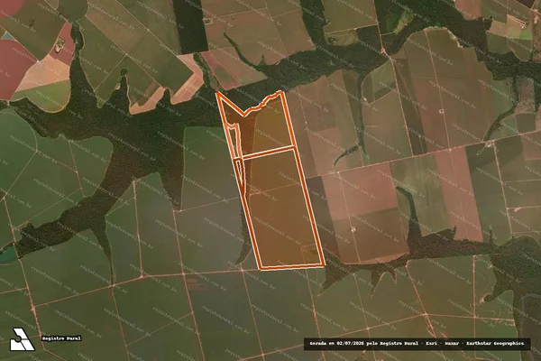 Imagem de satélite de Fazenda Vale do Rio Verde XVI em TAPURAH - MT
