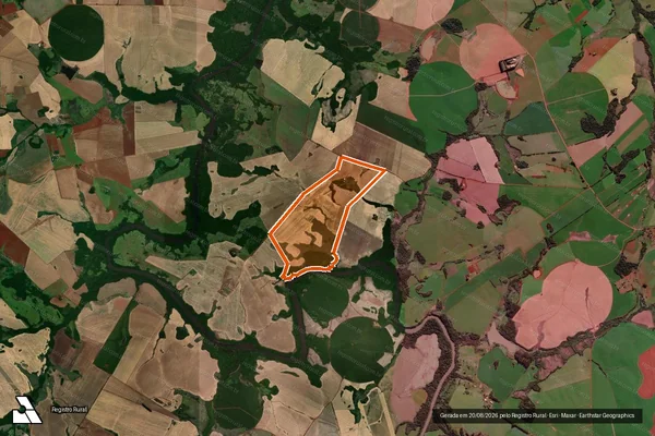 Imagem de satélite de Rincao de Sao Pedro em SÃO LUIZ GONZAGA - RS