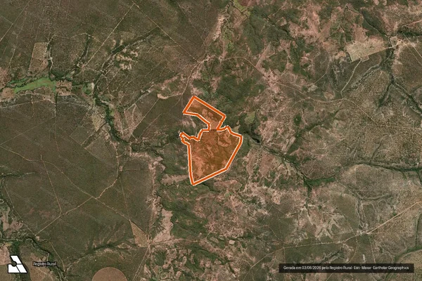 Imagem de satélite de FAZENDA SAO GERALDO em BURITIZEIRO - MG