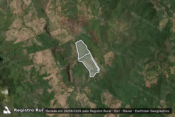 Imagem de satélite de FAZENDA TERRA NOVA em ALMENARA - MG