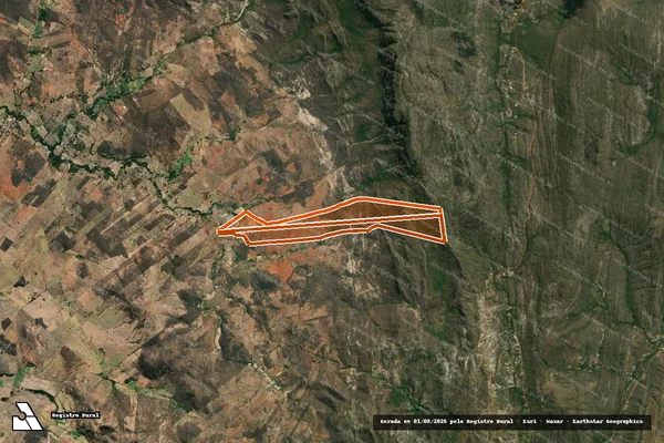 Imagem de satélite de Mamonas, Fazenda do Bonito em MATO VERDE - MG