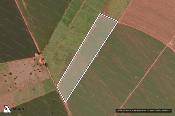 Imagem de satélite de Fazenda N. S. Aparecida em FRUTAL - MG