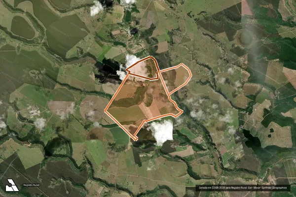 Imagem de satélite de FAZENDA DUAS BARRAS em IBIRAPUÃ - BA