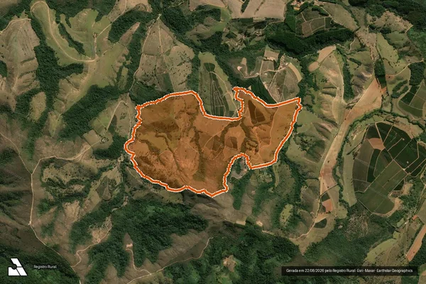 Imagem de satélite de Fazenda Confusao em VARGEM BONITA - MG